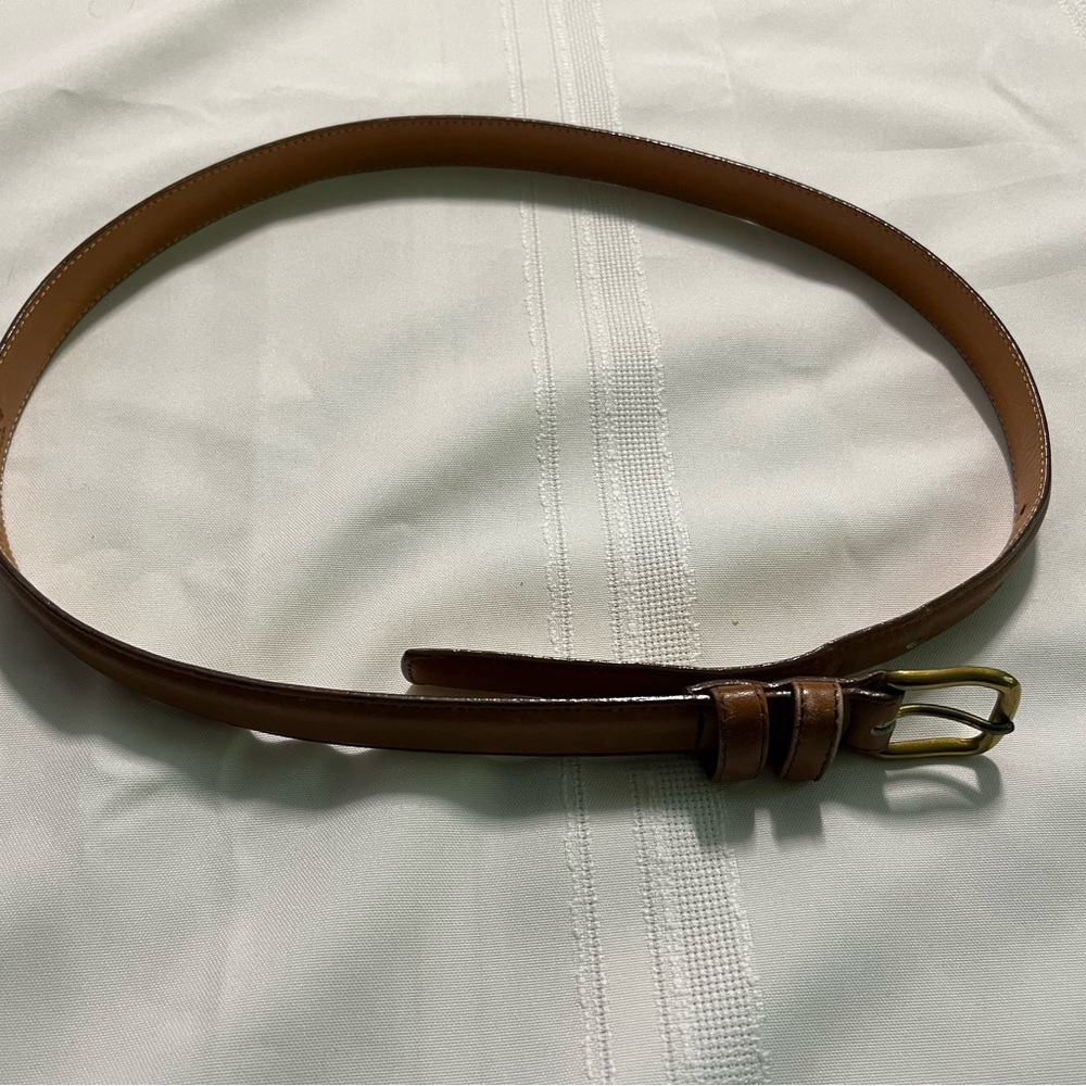 Lands’ End leather belt